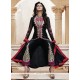 Black Bhagalpuri Silk Pant Style Salwar Kameez