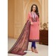 Pink Glaze Cotton Digital Printed Churidar Suit