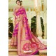 Magenta Pure Weaving Designer Silk Saree