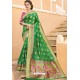 Forest Green Pure Weaving Designer Silk Saree
