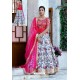 Multi Coloured Silk Sequins Embroidered Designer Lehenga Choli