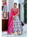 Multi Coloured Silk Sequins Embroidered Designer Lehenga Choli