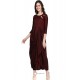 Wine Rayon Slub Readymade Kurti