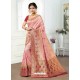 Pink Dola Silk Jacquard Worked Designer Saree