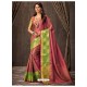 Medium Violet Silk Designer Saree