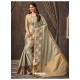 Taupe Silk Designer Saree