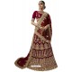 Elegant Maroon Velvet Designer Lehenga Choli