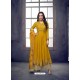 Yellow Pure Heavy Maslin Designer Palazzo Suit