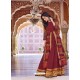 Maroon Soft Silk Long Kurti