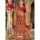 Admirable Red Silk Heavy Embroidered Designer Bridal Lehenga Choli