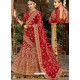 Lovely Red Silk Heavy Embroidered Designer Bridal Lehenga Choli