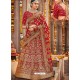 Flawless Red Silk Heavy Embroidered Designer Bridal Lehenga Choli