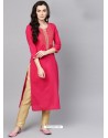 Rani Cotton Printed Readymade Kurti