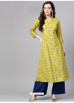 Corn Cotton Printed Readymade Kurti