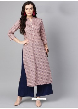 Multi Colour Cotton Printed Readymade Kurti