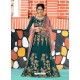 Dark Green Tapeta Satin Silk Embroidered Designer Lehenga Choli