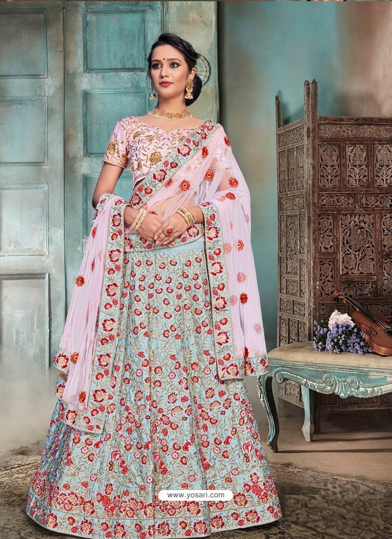 Shop Online Pink Lehenga Choli : 205540 -