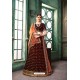 Maroon Silk Designer Embroidered Lehenga Choli