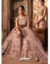Pink Silk And Net Embroidered Designer Lehenga Choli