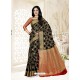 Black Silk Jacquard Worked Designer Saree