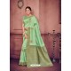 Sea Green Two Tone Silk Fabrics Designer Saree