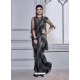 Black And Carbon Fancy Heavy Work Party Wear Saree