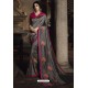 Carbon Silk Designer Embroidered Saree