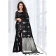 Black Silk Designer Saree
