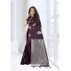 Deep Wine Silk Designer Saree