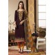 Deep Scarlet And Yellow Pure Jam Silk Cotton Straight Suit