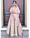 Adorable Pink Satin Zari Worked Designer Lehenga Choli