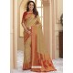 Camel Silk Jacquard Work Designer Saree