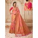 Pink Silk Jacquard Worked Party Wear Saree