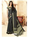 Black Silk Weaving Worked Saree