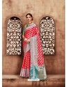 Red Kanjivaram Silk Zari Worked Designer Saree