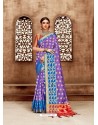 Lavender Kanjivaram Silk Zari Worked Designer Saree