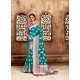 Teal Kanjivaram Silk Zari Worked Designer Saree