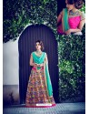 Multi Colour Banglori Silk Printed Lace Worked Designer Lehenga Choli