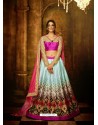 Rani And Sky Banglori Silk Printed Lace Worked Designer Lehenga Choli