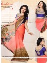 Charming Red Shaded Georgette Casual Saree