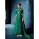 Jade Green Soft Tapeta Silk Heavy Embroidered Floor Length Suit
