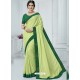 Green Vichitra Silk Embroidered Party Wear Saree