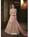 Pink Georgette Heavy Embroidered Designer Anarkali Suit
