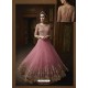 Light Pink Net Heavy Embroidered Designer Anarkali Suit
