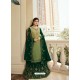 Ravishing Light Green Georgette Embroidery Designer Party Wear Salwar Suits