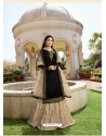 Glamorous Black Georgette Embroidery Designer Party Wear Salwar Suits