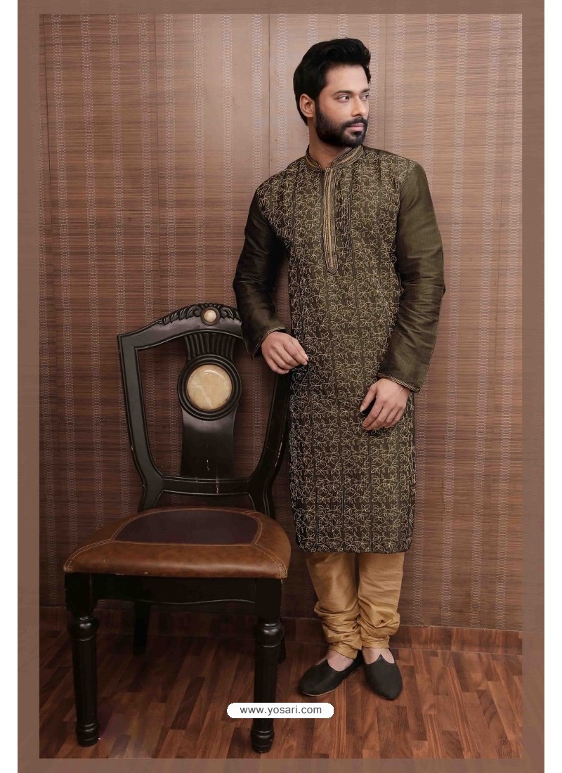 Mehndi Kurta Pajama for Men: Buy Mehndi Kurta Pajama Online at Low Price -  IndianClothStore.com