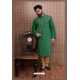 Glossy Green Kurta pajama For Men
