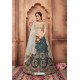 Trendy Teal Blue Heavy Embroidered Party Wear Lehenga Choli