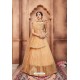 Beige Colored Heavy Embroidered Party Wear Lehenga Choli